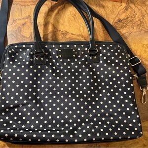 Kate Spade New York Polka Dot Laptop Bag – Black & White